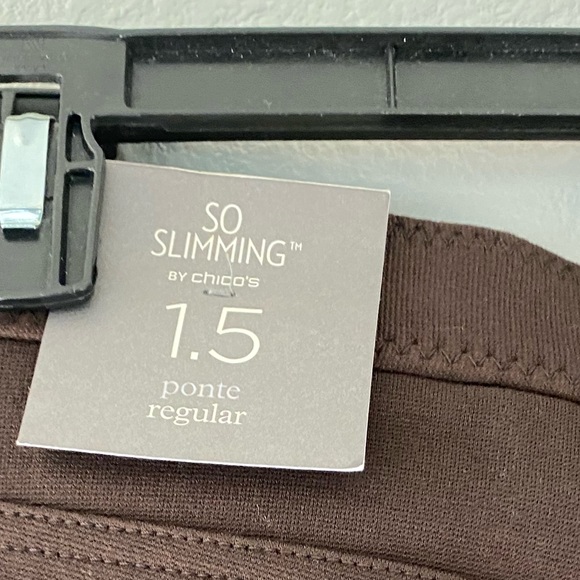 NWT Chico’s So Slimming Pants - color: cocoa bean - Picture 6 of 11